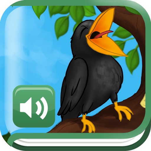 The Fox and the Crow - Narrated classic fairy tales and stories for children Icon