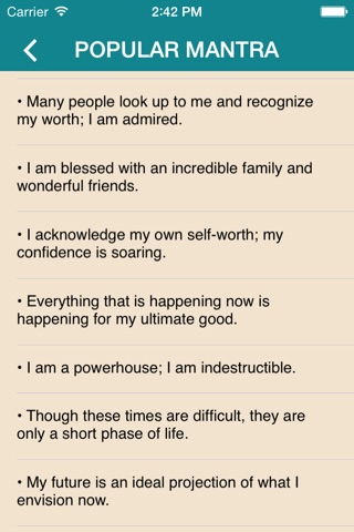 MyMantra - Daily positive affirmations reminder & self-esteem motivation app screenshot 3