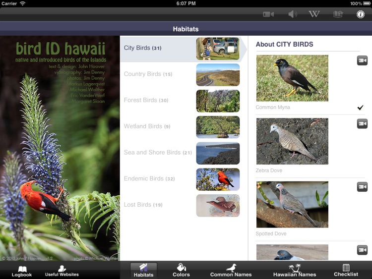 Bird ID Hawaii for iPad