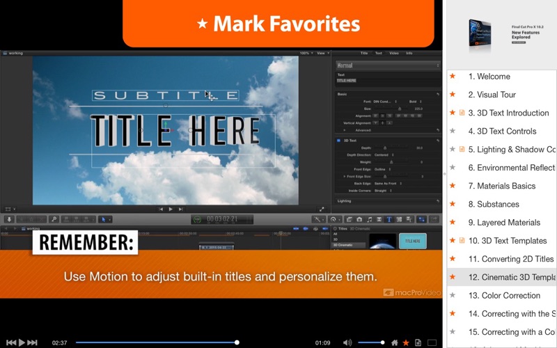 Course For FCPX 10.2 Features thumbnail 3
