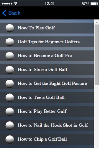 Golf Lessons and Instruction - Improve Your Golf Today screenshot 3