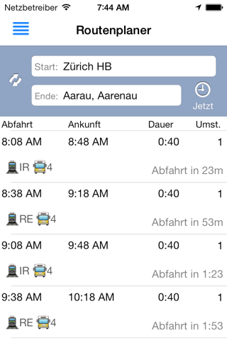 Swiss Transport App screenshot 2