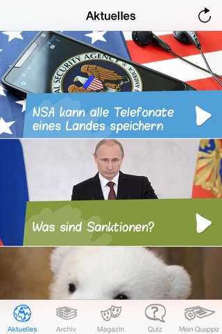 QUAPPIZ - Die Kindernachrichten-App screenshot 2