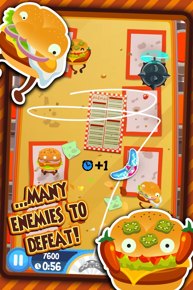Burgerang - Combat Hordes of Crazy Burgers screenshot 4