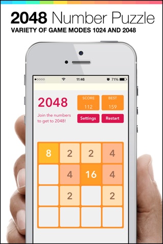2048 - Mobile Number Puzzle game screenshot 3