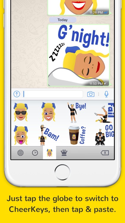 CheerKeys - the cheerleading keyboard from Cheermoji