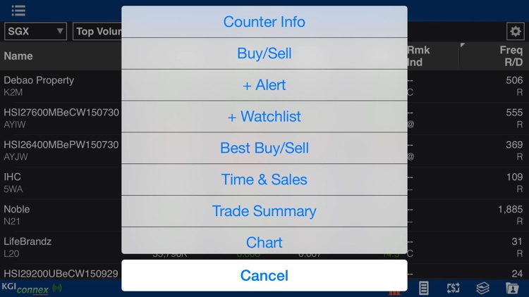 KGI Connex for iPhone