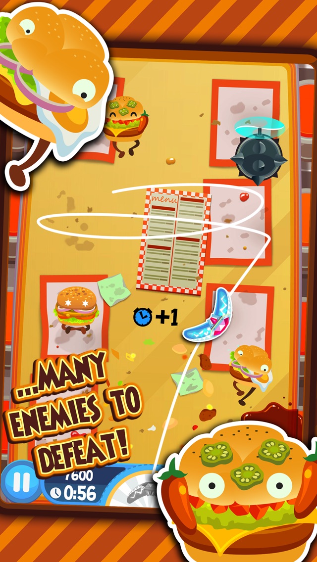 Burgerang - Combat Hordes of Crazy Burgers 1.4.2 IOS -