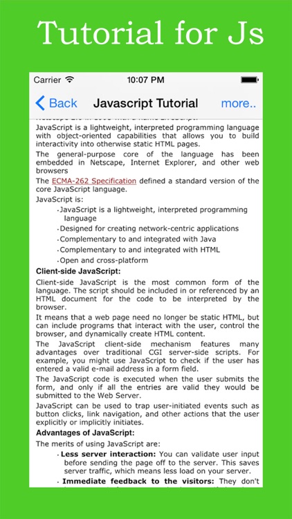 Tutorial for Java Script screenshot-3