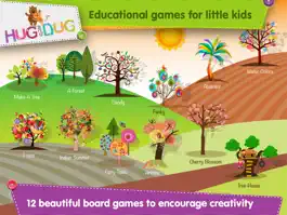 Game screenshot HugDug Trees - Kids make trees & forests with amazing stickers art apk