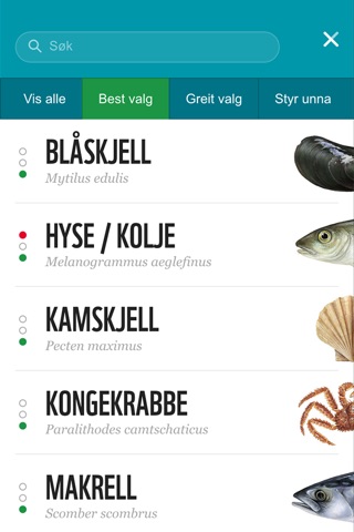 Sjømatguiden screenshot 2