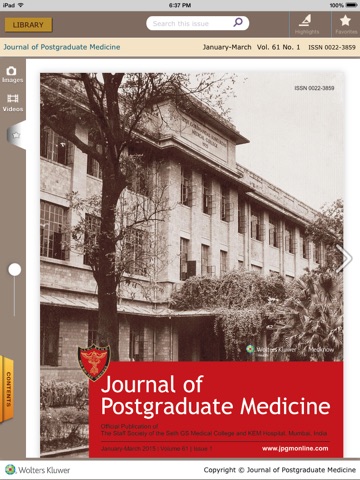 Journal of PostGraduate Medicine screenshot 2