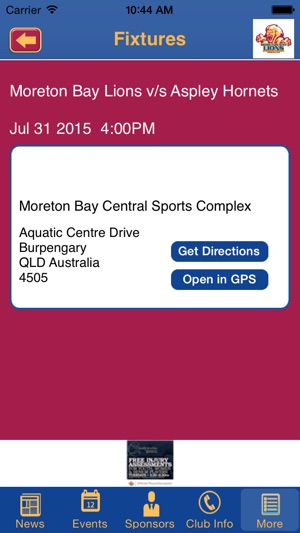 Moreton Bay Lions Australian Football Sports Club(圖5)-速報App