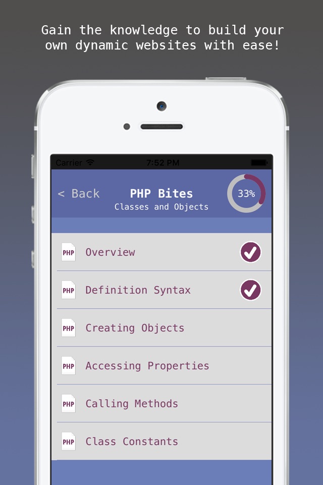 PHP Bites - Learn How to Code in PHP with Interactive Mini Lessons screenshot 3