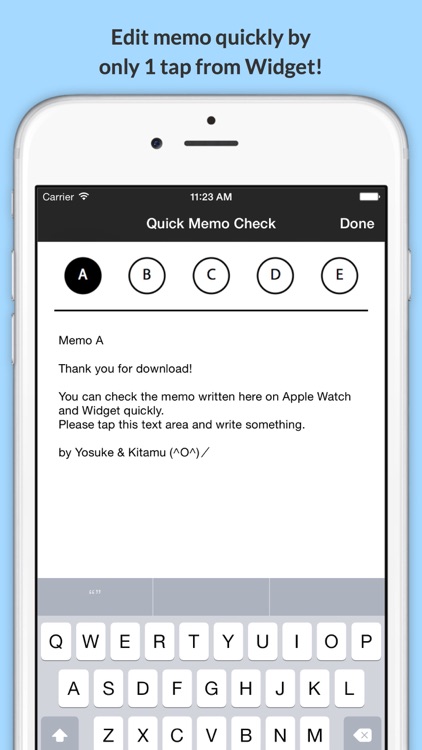 Quick Memo Check - check memos quickly on Watch and Widget screenshot-3