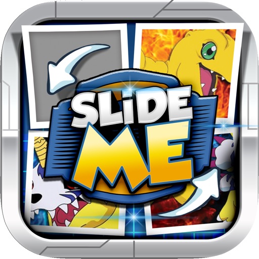 Slide Me Puzzle : Digimon Picture Characters Quiz Free Games icon