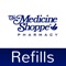 Medicine Shoppe is an easy-to-use app that allows pharmacy customers to manage their entire family’s prescriptions, order refills, set medication reminders, and find pharmacy location information