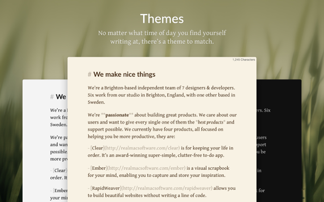 ‎Focused - Minimal Markdown App Screenshot