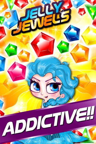 Jelly Jewel's - diamond match-3 game and kids digger mania hd free screenshot 3