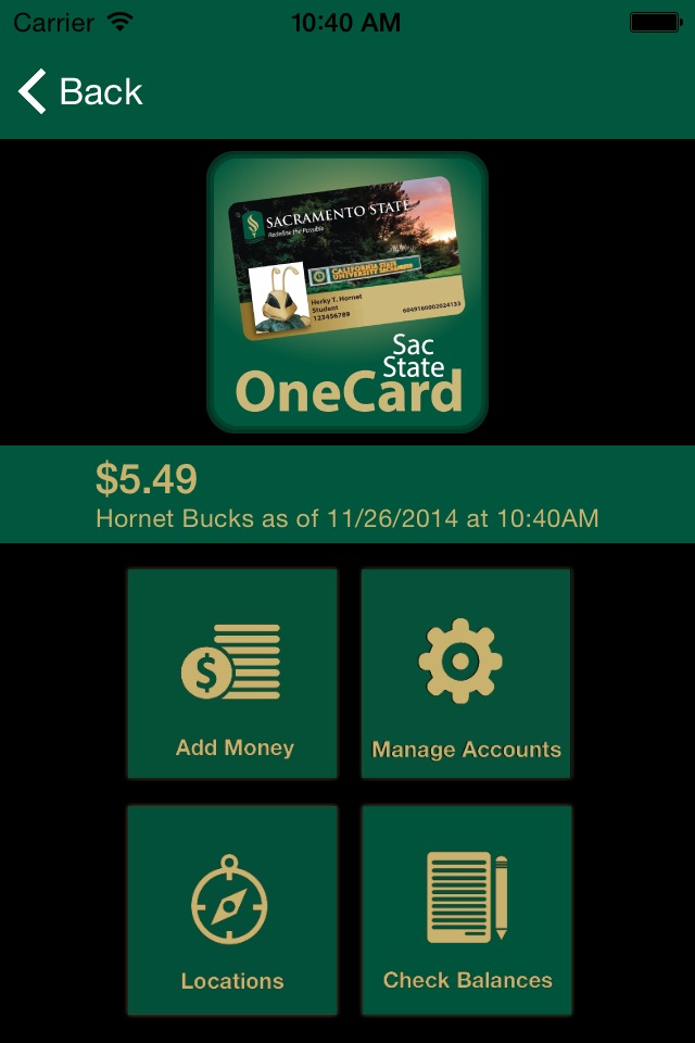 SacState OneCard Mobile screenshot 2