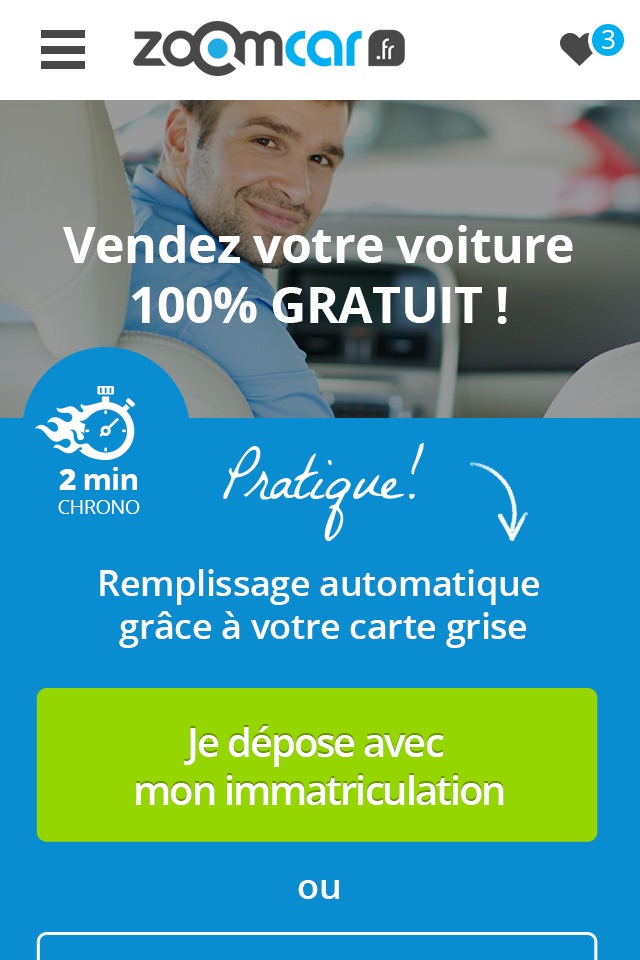 Zoomcar.fr | Annonces voitures occasion - Cote auto et depot gratuits pour vendre screenshot 3