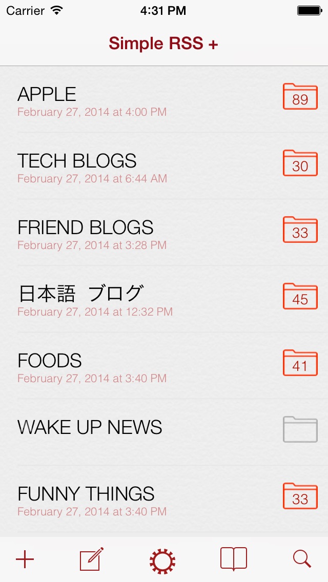 Simple RSS Push+ screenshot1