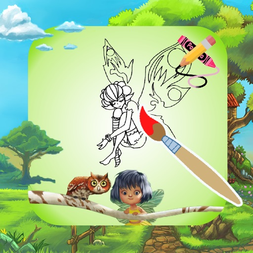 Coloring For Fairy Pages iOS App