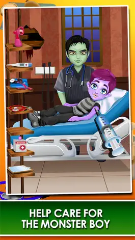 Game screenshot Monster Mommy's Newborn Baby Doctor - my new girl salon & pregnancy make-up games for kids 2 apk