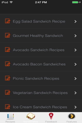 Delicious Sandwiches Recipes - Sandwich Fillers screenshot 3