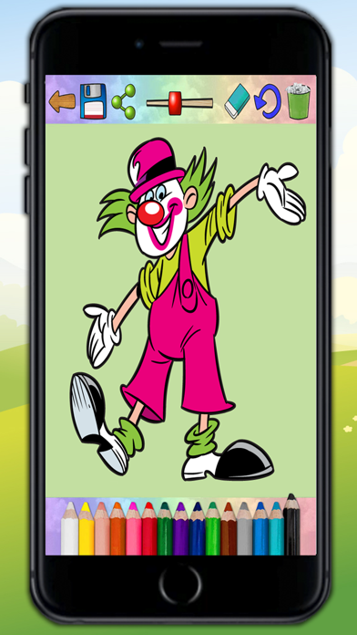 How to cancel & delete Circus and Clowns - Coloring book with drawings to paint from iphone & ipad 1