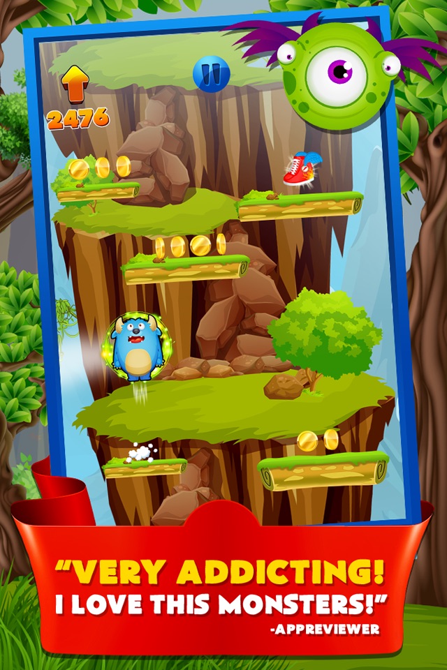 Monster Hop 2 - The Classic Squad of Dash Pets and Jump Dot Deluxe Free screenshot 3