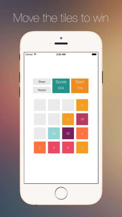 2048 Move The Tiles