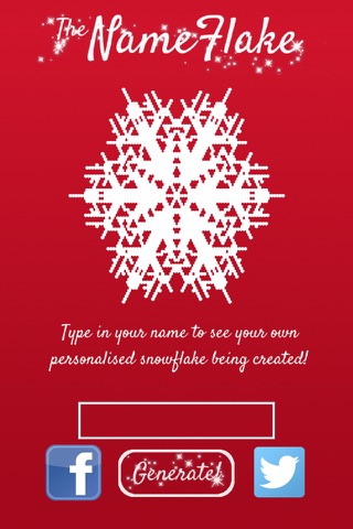 NameFlake - Generate a Snowflake from your name! screenshot 3