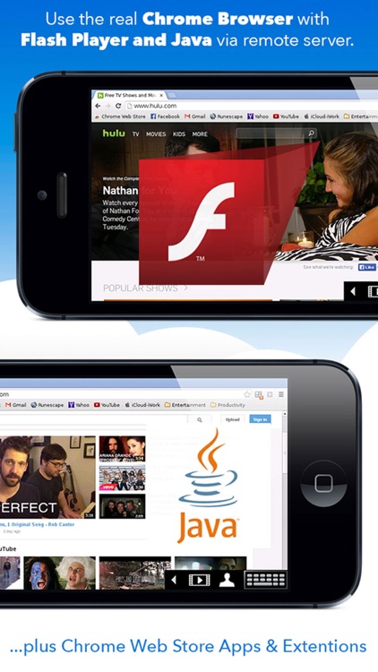 VirtualBrowser for Chrome™ with Flash-browser, Java Player & Extensions - iPhone Edition