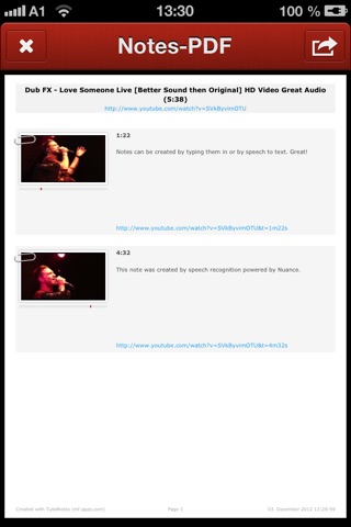 TubeNotes - Video Player and Video Notes screenshot 4