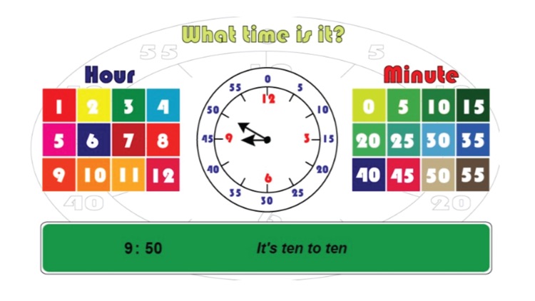 Learn to tell time - clock