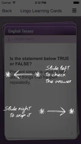 Game screenshot Learn English Tenses Easily with Lingo Learning Memo Cards apk