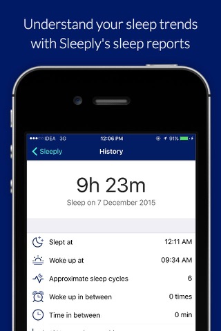 Sleeply- Automatic sleep duration tracking screenshot 2