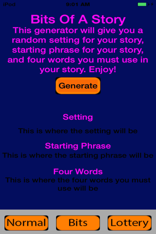 Writing Prompt Generator screenshot 2