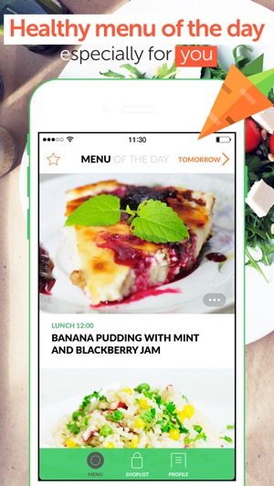 PEP: Vegetarian recipes — menu for the day(圖1)-速報App