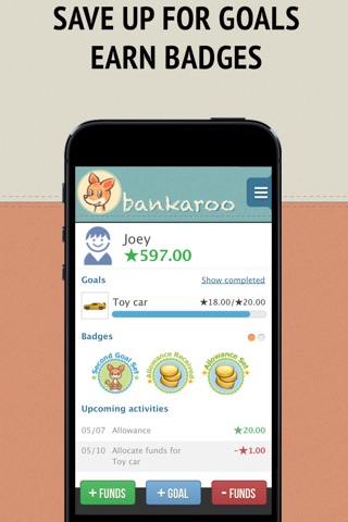 bankaroo virtual bank for kids screenshot 3