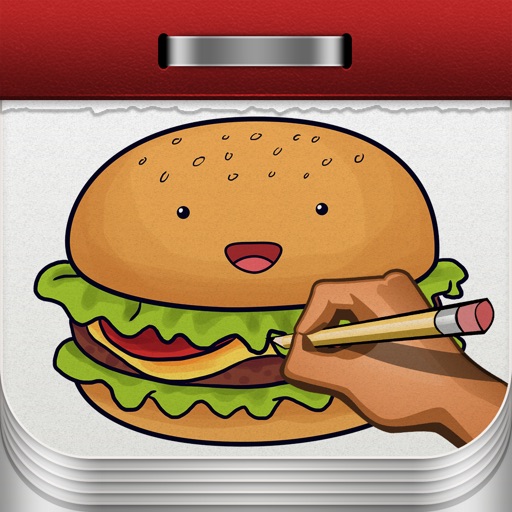 How to Draw Cute Food iOS App