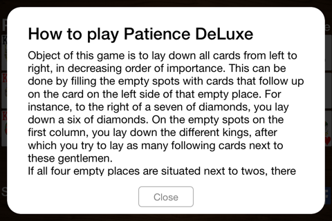 Patience DeLuxe screenshot 3