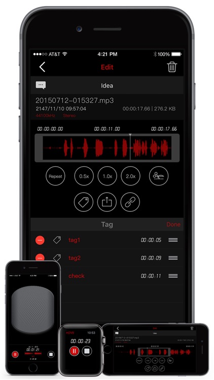 HD Voice Recorder Pro for mp3/wav/m4a Audio Recording