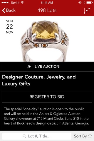 Ahlers & Ogletree Auction Gallery screenshot 2