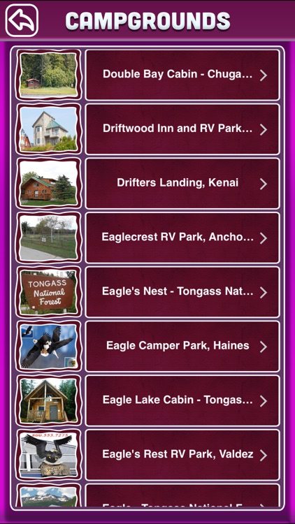 Alaska Campgrounds & RV Parks Ofline Guide