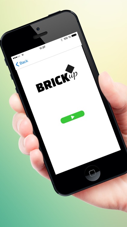Brick Up - How far can you reach by jumping left and right?