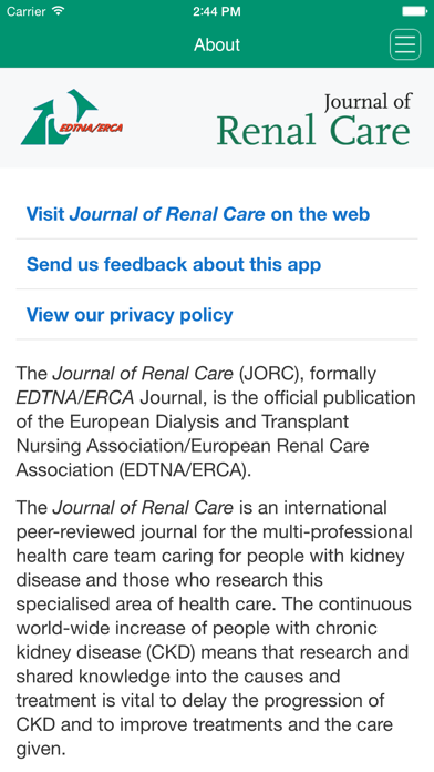 Journal of Renal Care screenshot1