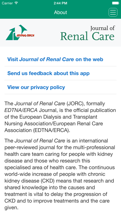 How to cancel & delete Journal of Renal Care from iphone & ipad 2