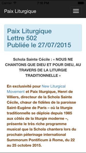 Paix Liturgique(圖1)-速報App